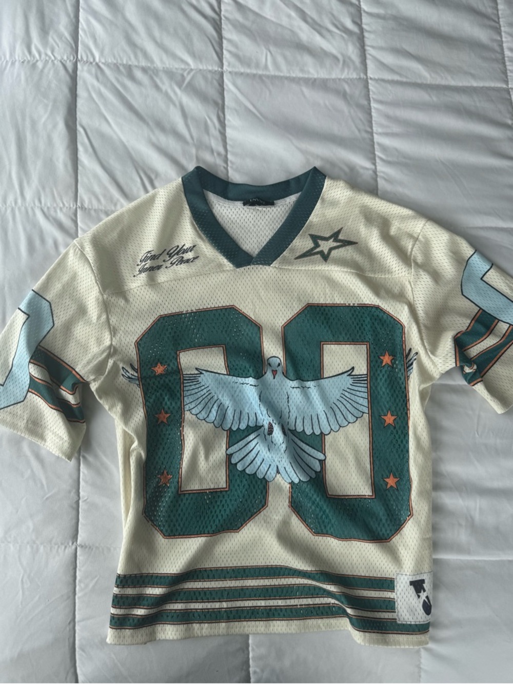 Graphic Oversized Jersey Top